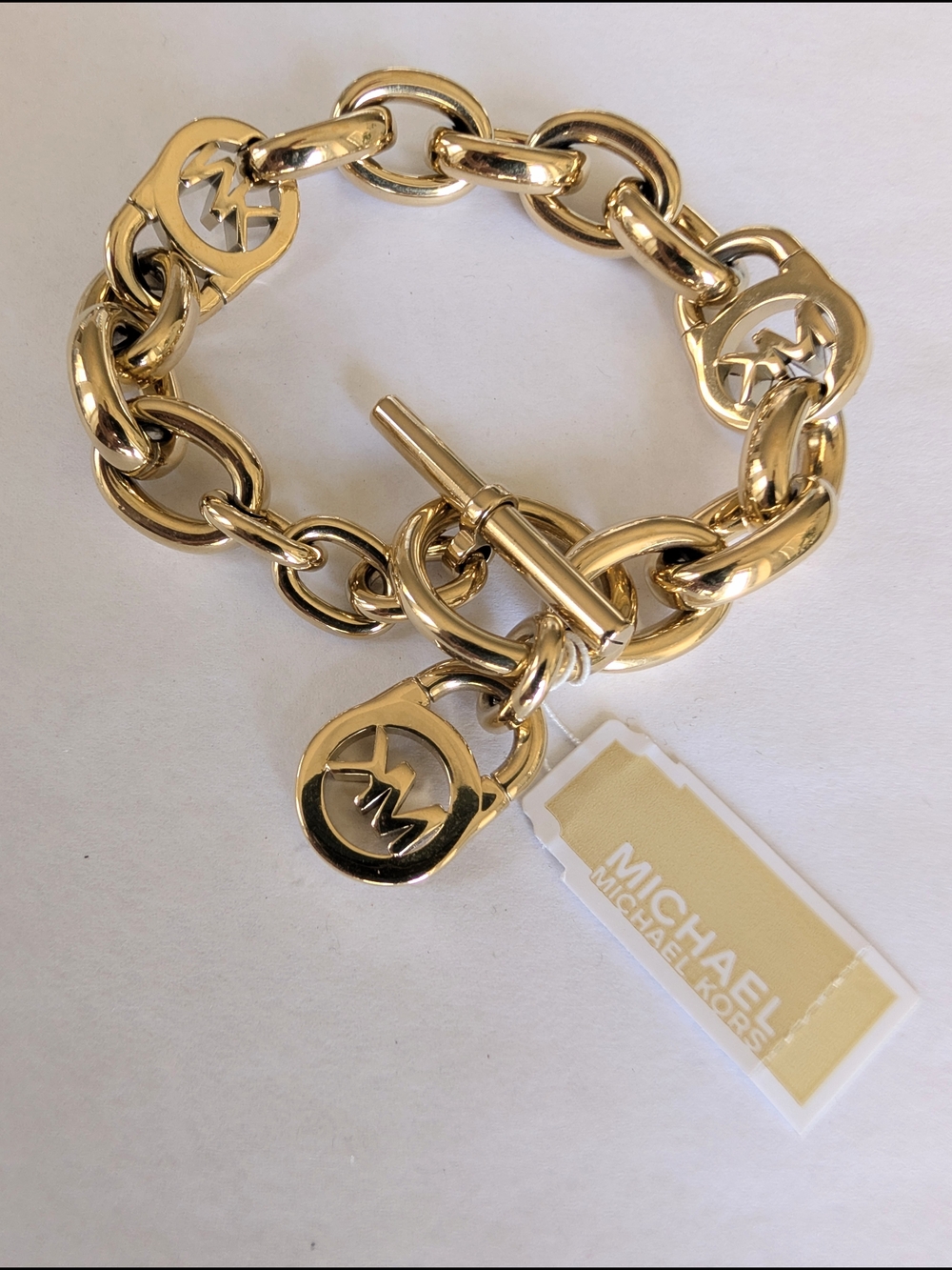 NWT Michael Kors Gold Chain Link Bracelet